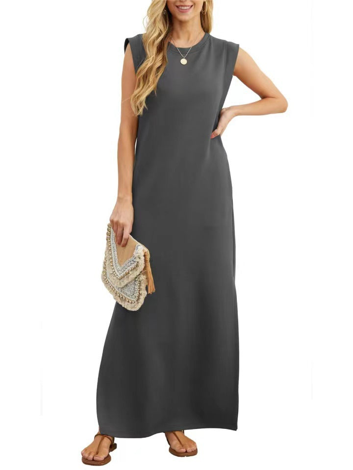 Robe maxi confortable pour femmes en matériau doux avec une coupe étroite Chic und Stil