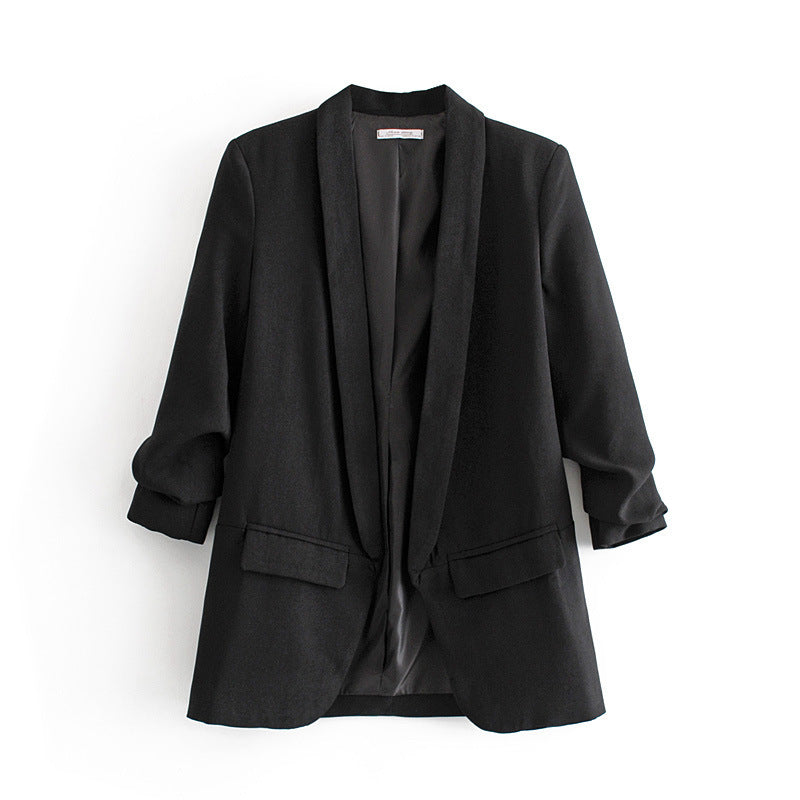 Blazer élégant pour femmes avec des manches retroussées et des poches pratiques Chic und Stil