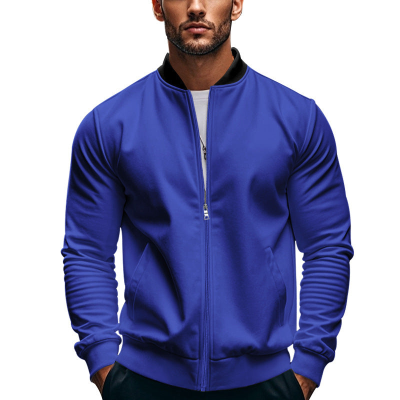 Veste bomber sportive pour hommes avec fermeture éclair et poignets élastiques Chic und Stil