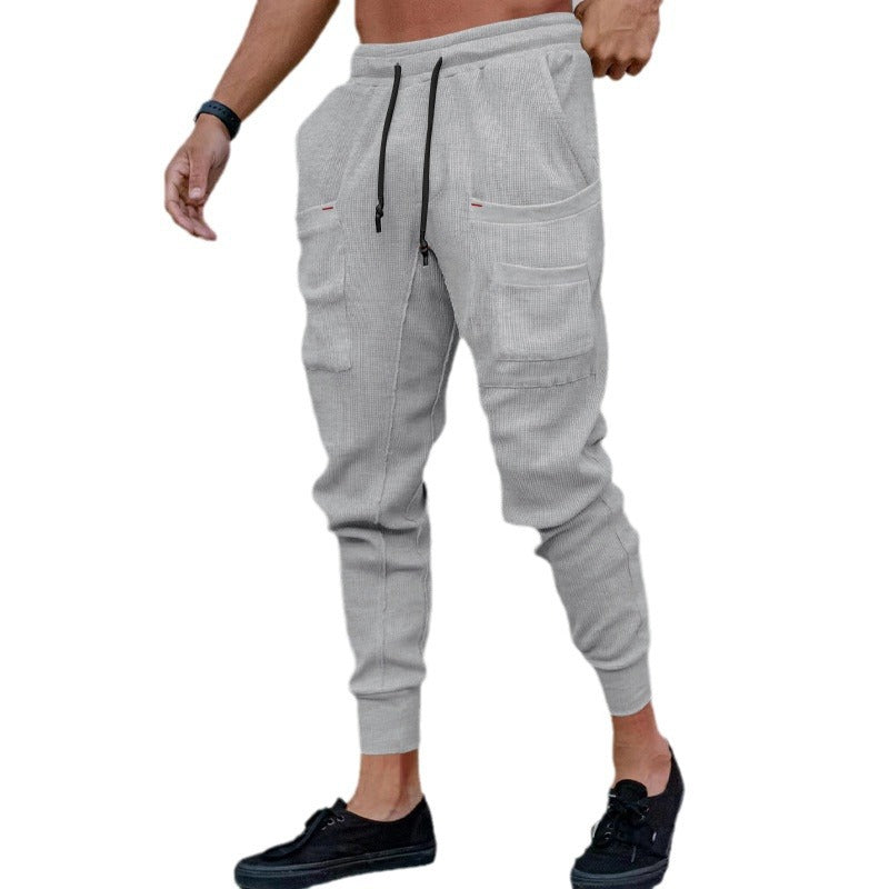 Pantalon utilitaire tendance pour hommes avec taille élastique et poches pratiques Chic und Stil