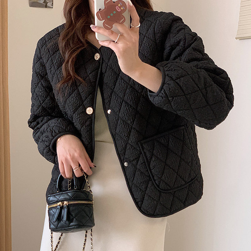 Dames doudoune avec fermeture à boutons pratique et poches latérales Chic und Stil