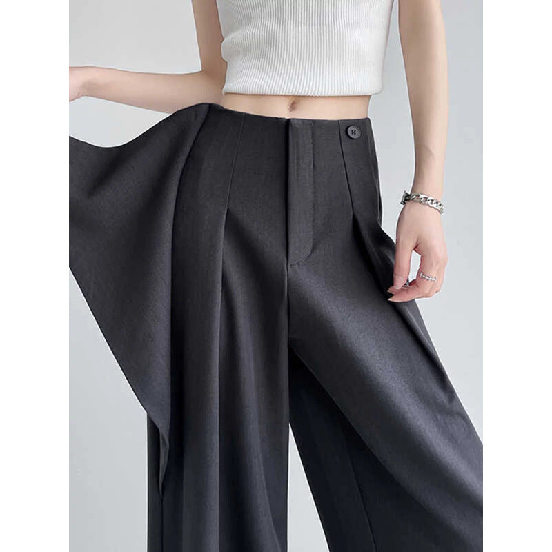 Pantalons larges taille haute ajustés pour femmes Chic und Stil 1750846677