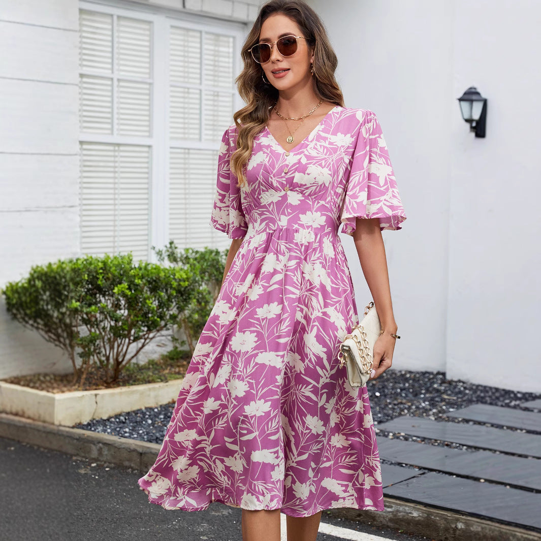 Robe portefeuille d'été pour femmes Chic und Stil