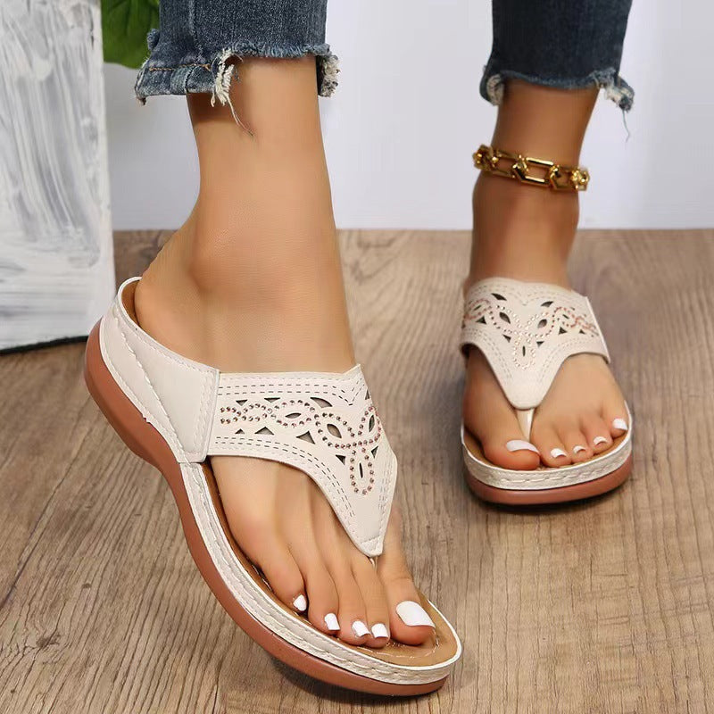 Sandales ouvertes à enfiler confort Chic und Stil