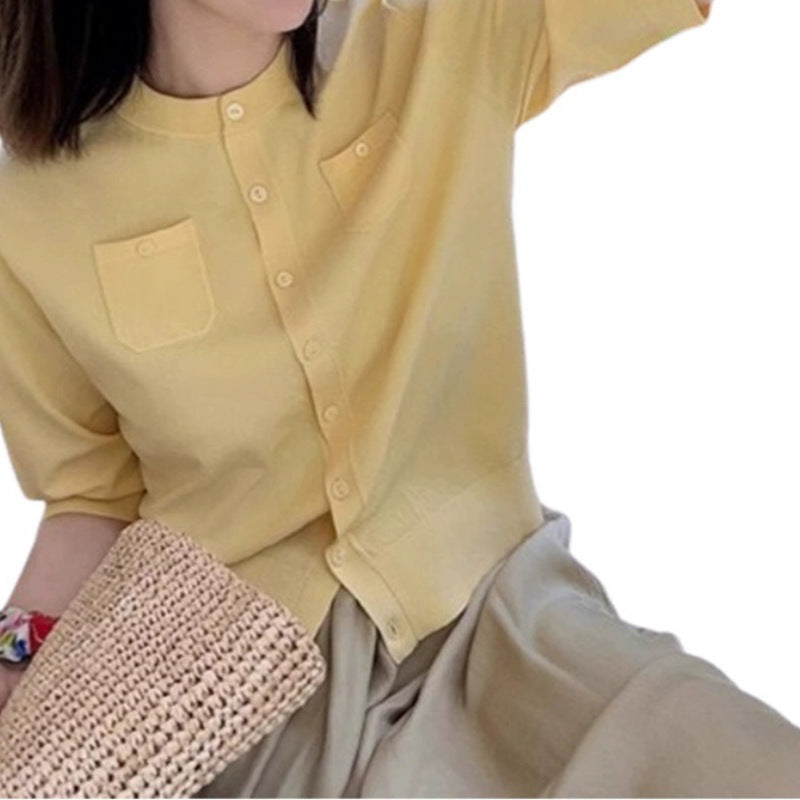 Blouse décontractée à boutons pour femmes Chic und Stil