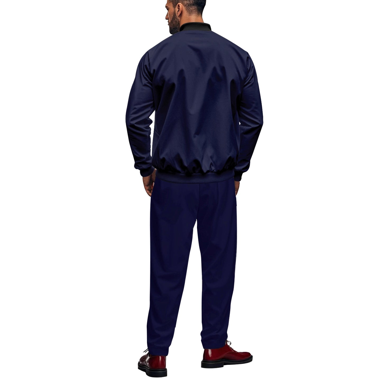 Veste à capuche sportive pour hommes avec fermeture éclair et pantalon d'entraînement assorti Chic und Stil