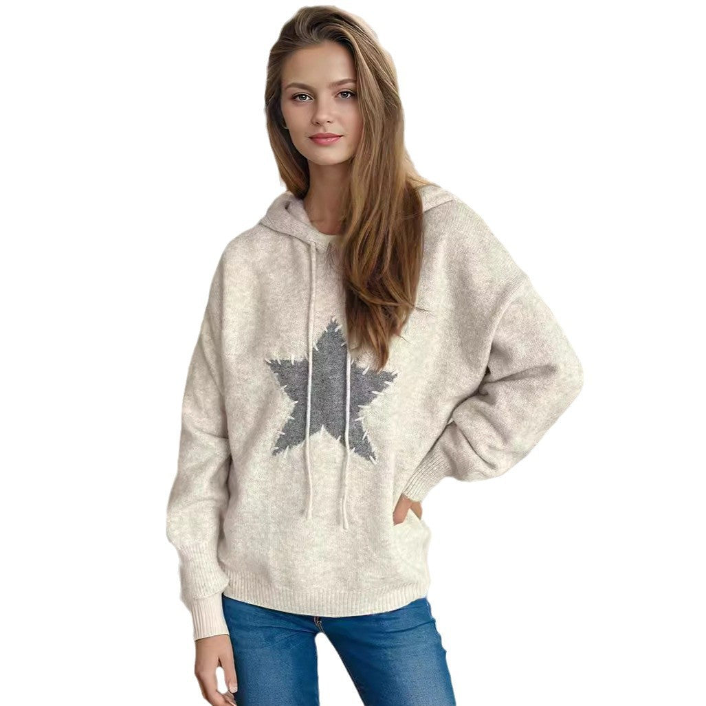 Pull à capuche décontracté pour femmes avec motif graphique Chic und Stil