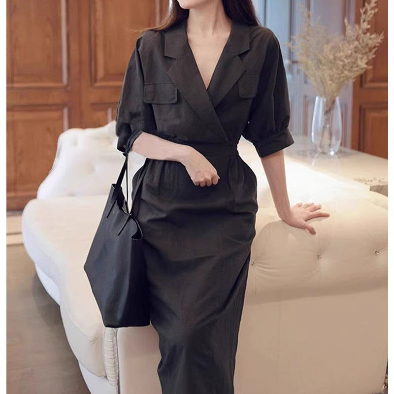 Robe midi utilitaire élégante pour femmes Chic und Stil