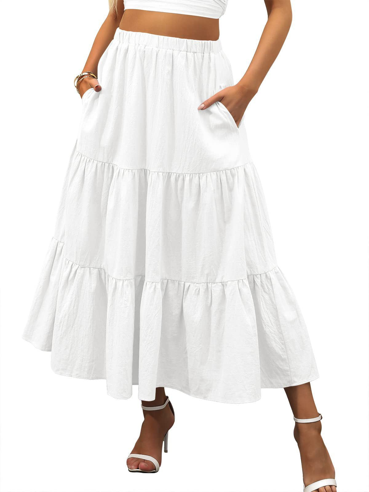 Jupe maxi à couches pour femmes Chic und Stil