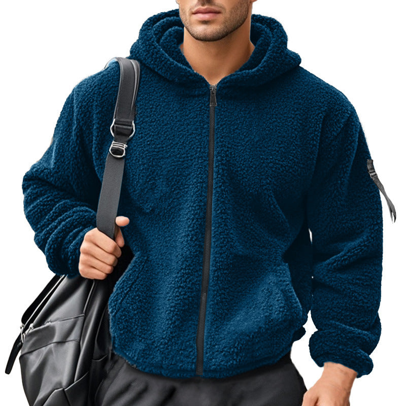 Veste en polaire douillette pour hommes avec capuche Chic und Stil