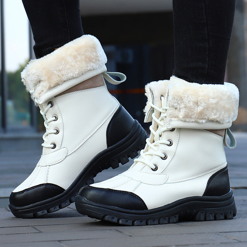 Bottes d'hiver pour femmes doublées avec semelle antidérapante Chic und Stil