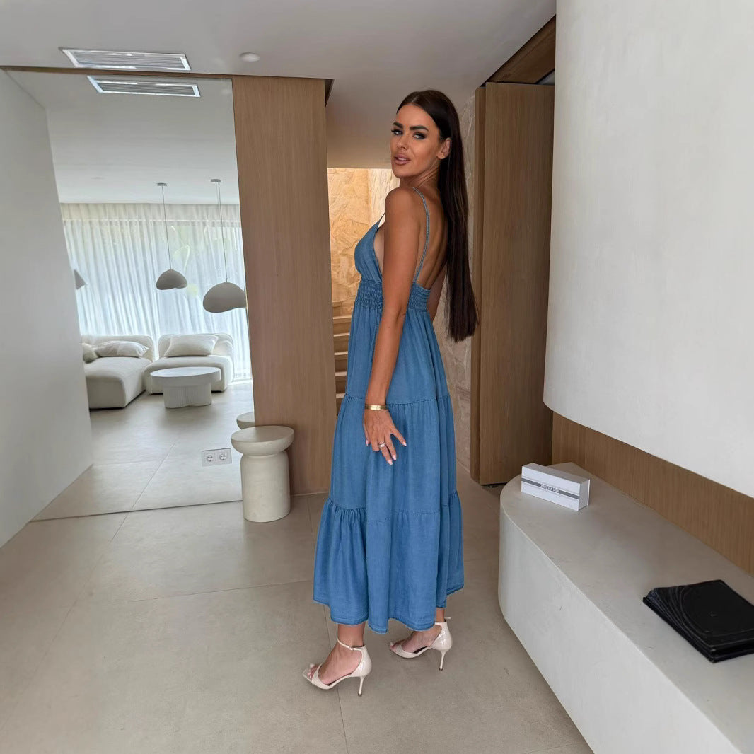 Robe midi élégante pour femmes Chic und Stil