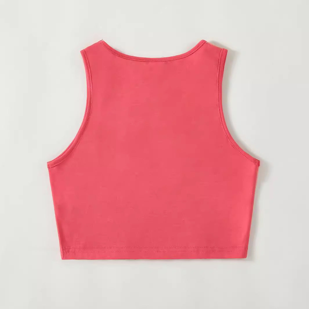 Top court pour femmes avec un design asymétrique et des accents sportifs Chic und Stil