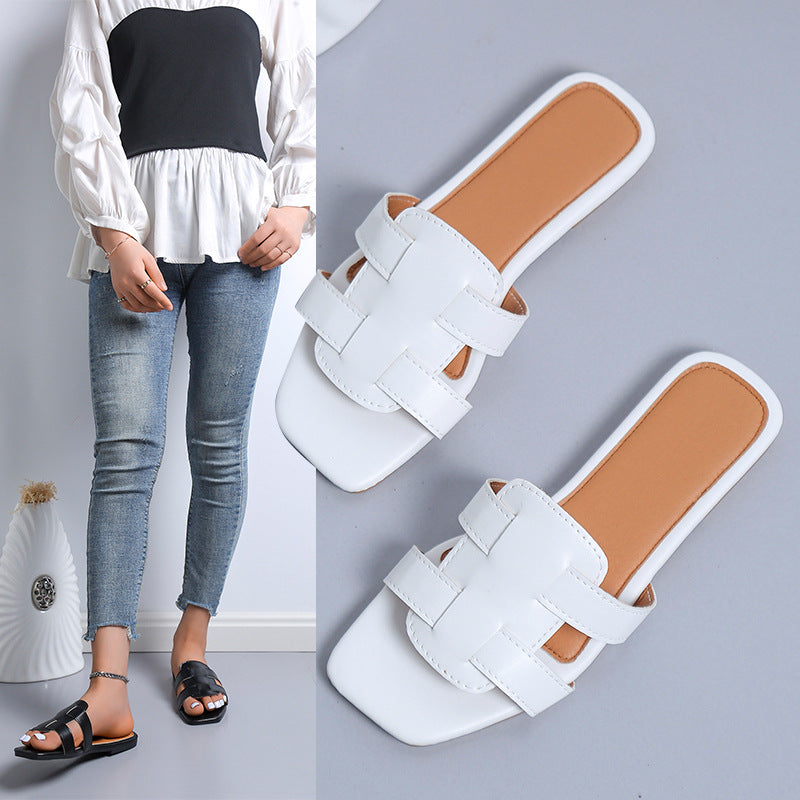 Sandales élégantes et à la mode pour femmes Slip-On avec larges brides Chic und Stil