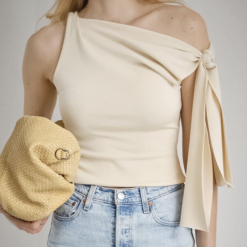 Haut asymétrique pour femmes avec lien Chic und Stil