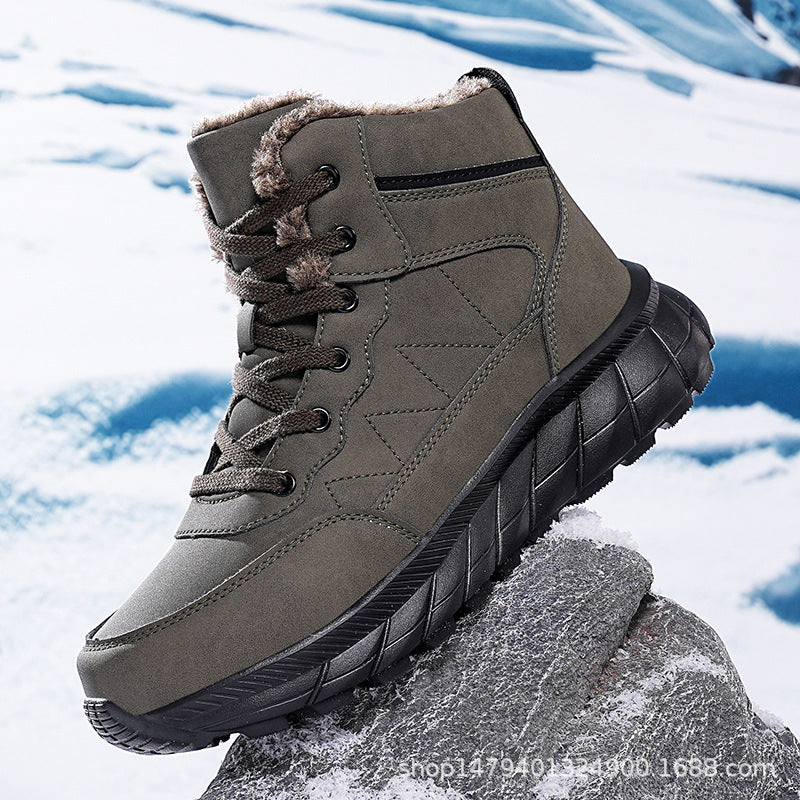 Bottes d'hiver hautes pour femmes avec doublure douillette et semelle accrocheuse Chic und Stil