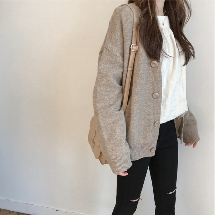 Cardigan à motifs pour femmes avec détails de boutons Chic und Stil