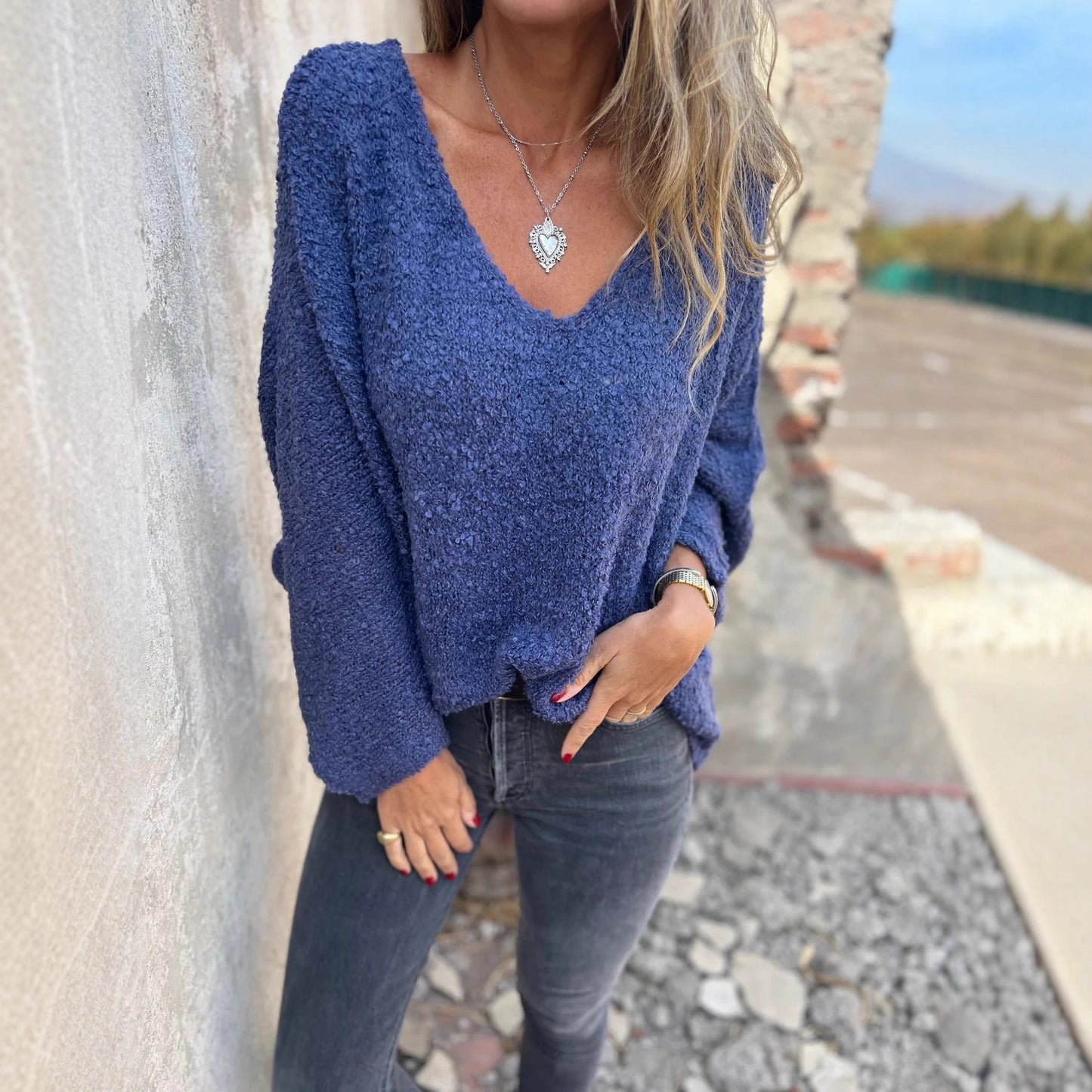 Dames pull douillet Chic und Stil