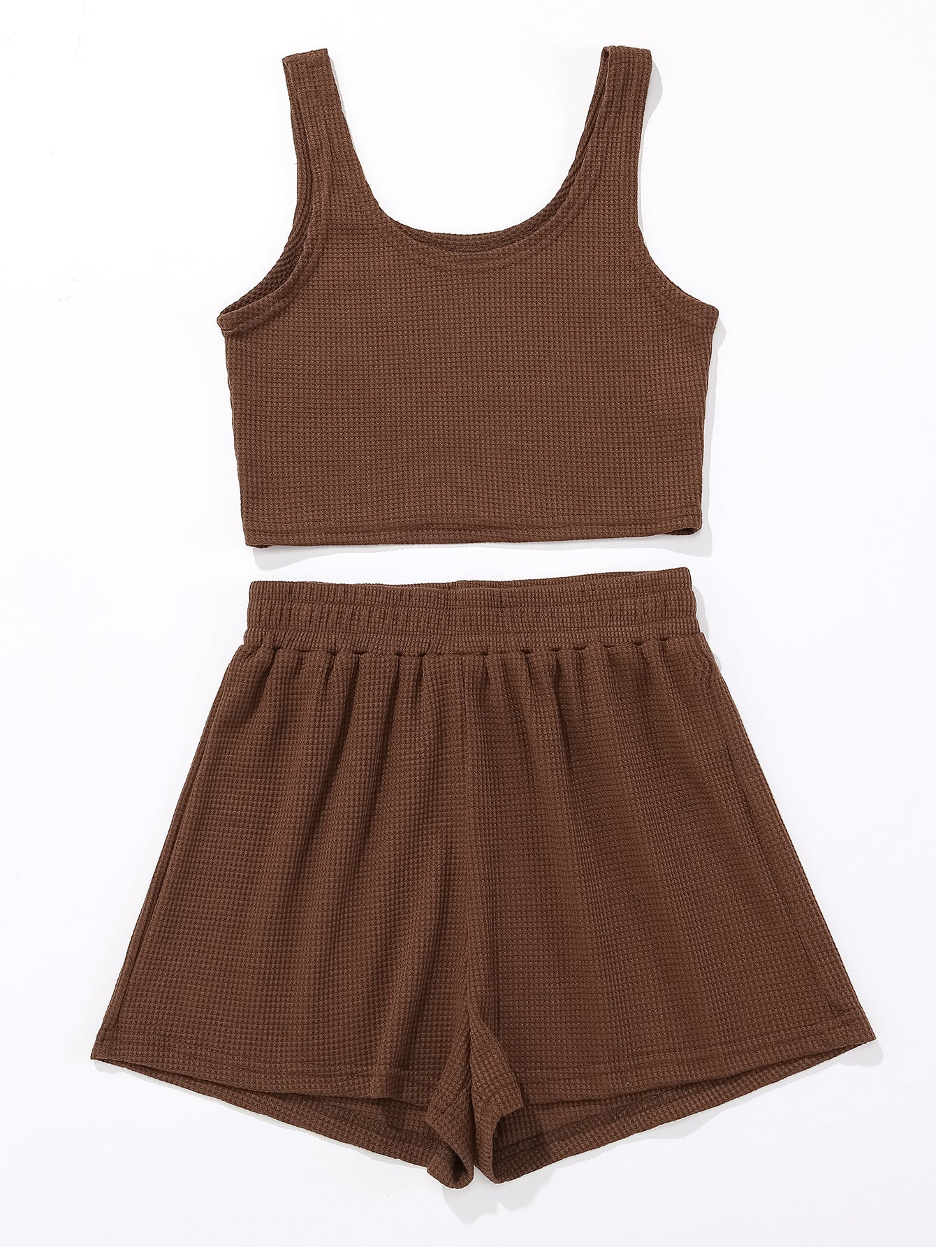 Ensemble de crop-top et shorts d'été pour femmes Chic und Stil
