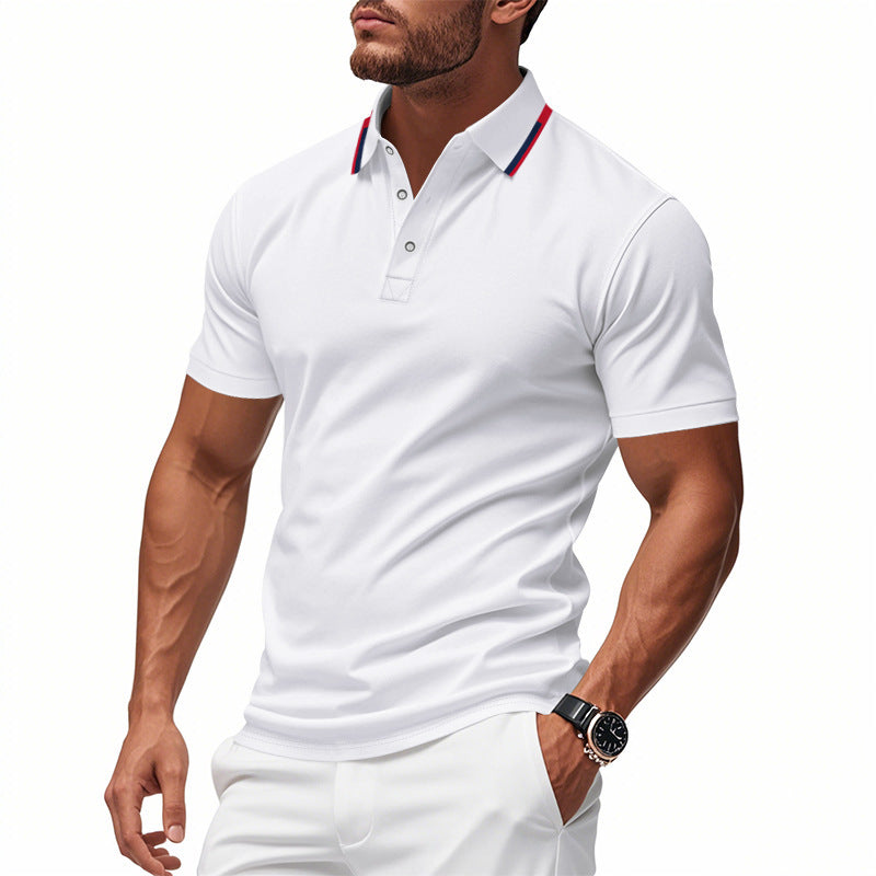 Polo shirt pour hommes avec col structuré et technologie respirante Chic und Stil