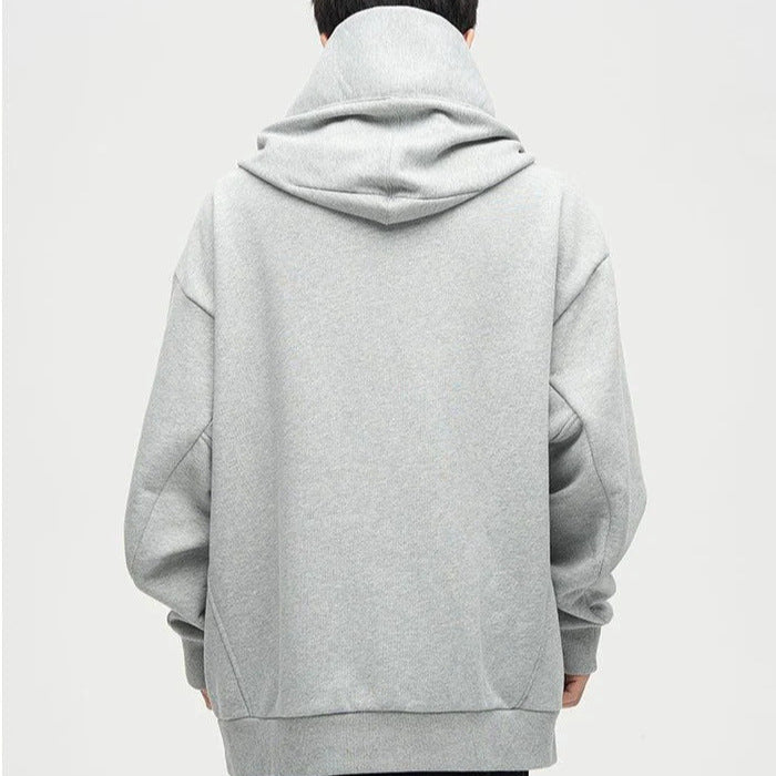 Femmes Pull à capuche oversized décontracté avec col montant Chic und Stil