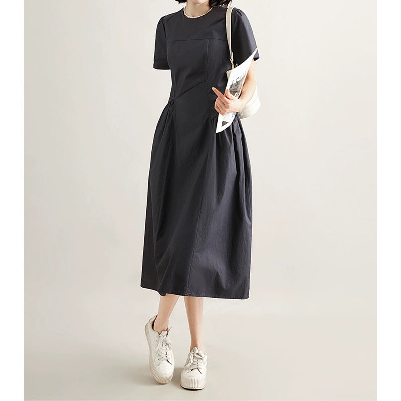 Robe maxi A-line pour femme avec jupe plissée Chic und Stil