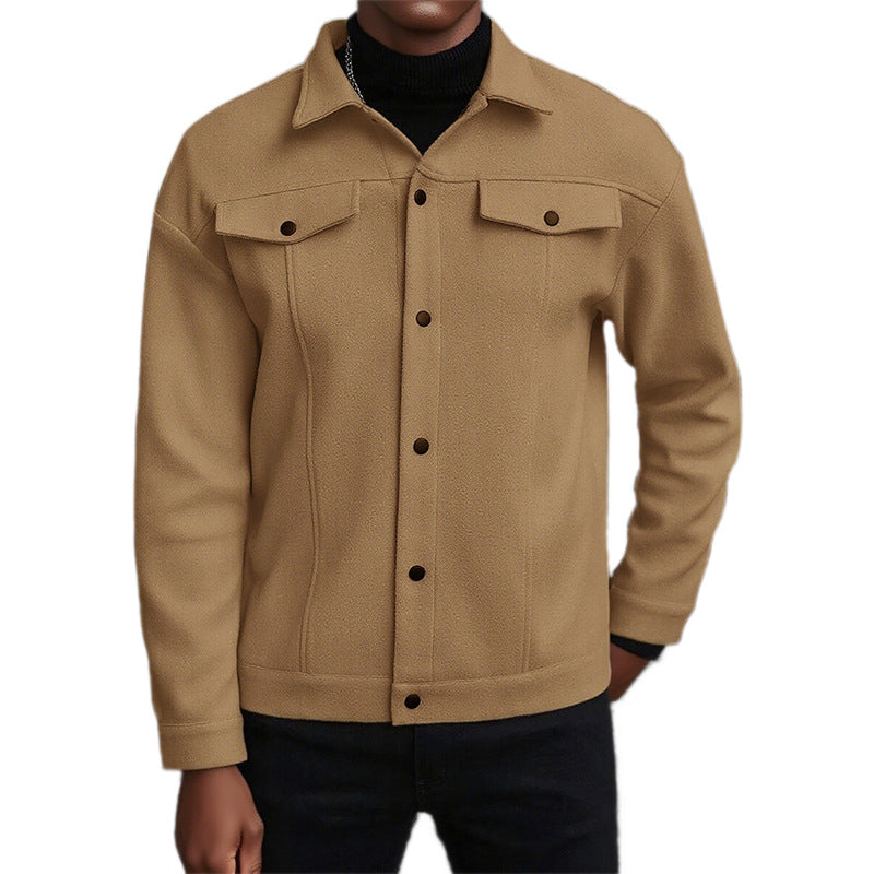 Veste de transition décontractée pour hommes avec poches pratiques et col moderne Chic und Stil