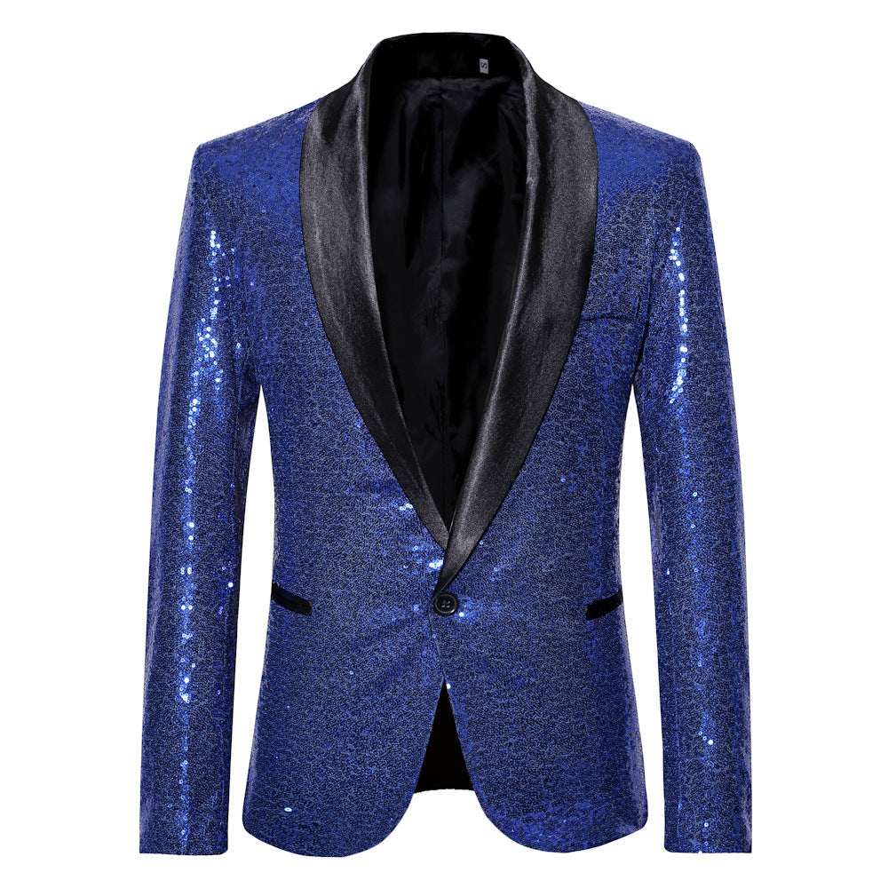 Blazer élégant pour hommes en sequins au coupe moderne Chic und Stil