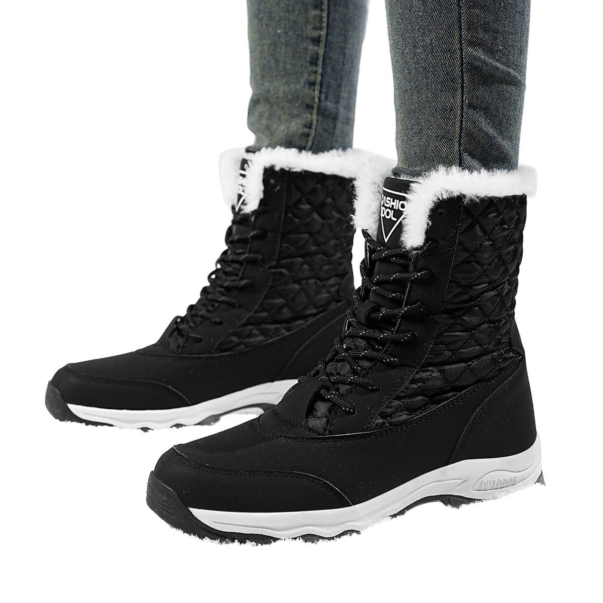 Bottes d'hiver pour femmes avec doublure intérieure isolante et semelle extérieure antidérapante Chic und Stil