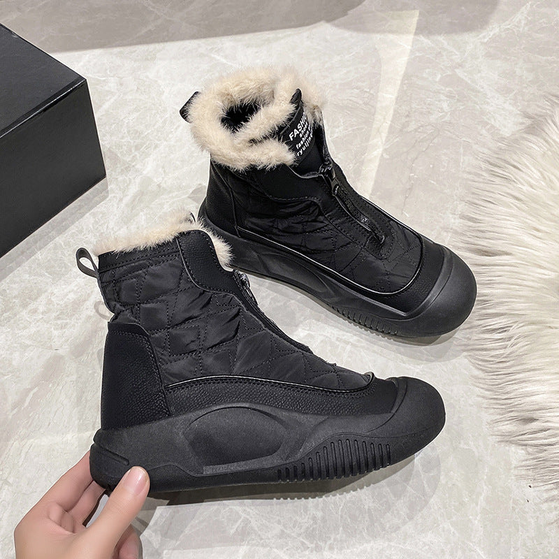Bottes d'hiver isolées pour femmes avec doublure chaude confortable Chic und Stil