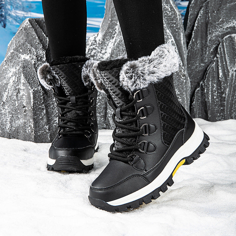 Bottes de randonnée d'hiver pour femmes avec doublure isolante et semelle antidérapante Chic und Stil