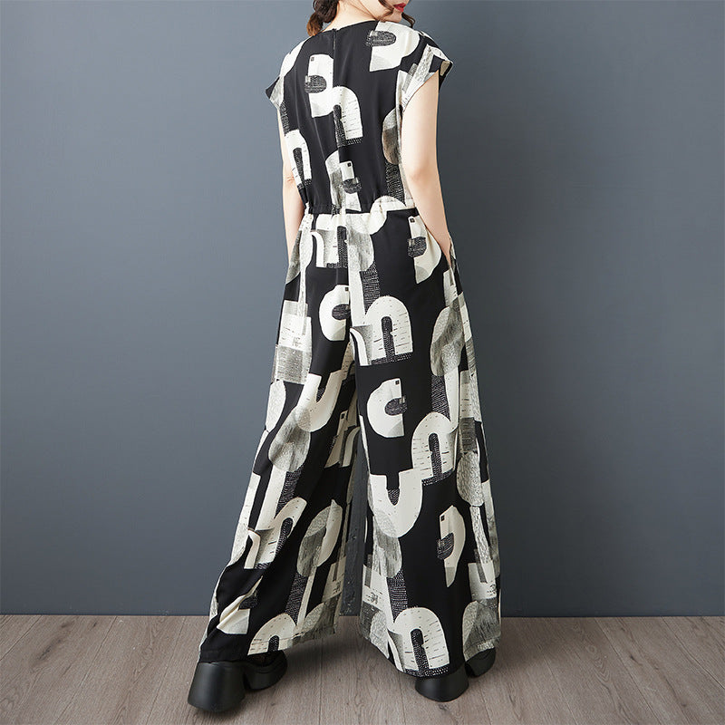 Robe Maxi Graphique Détente Femme Chic und Stil