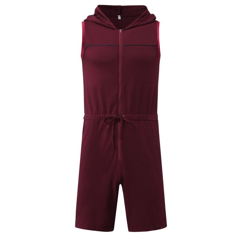 Costume sans manches pour homme avec capuche et cordon de serrage pratique Chic und Stil