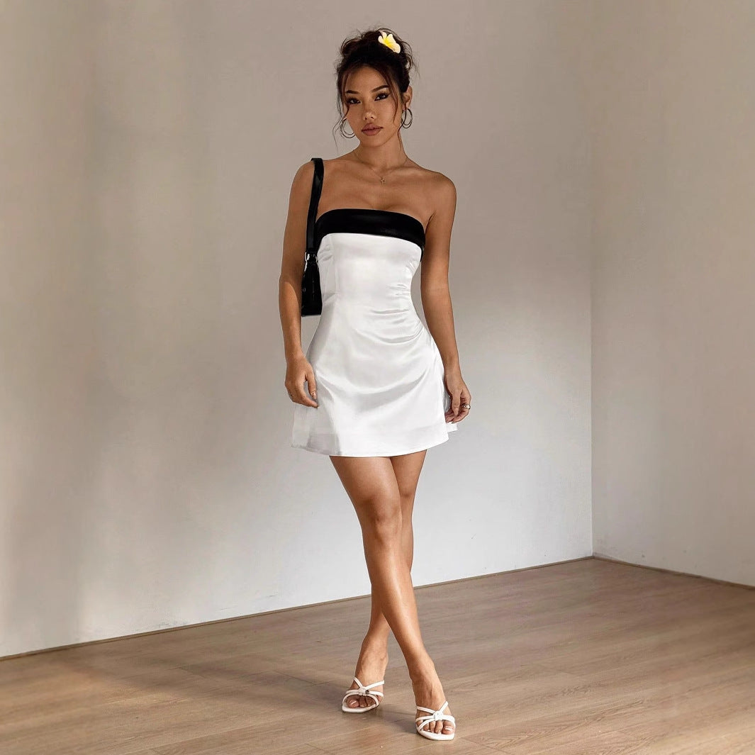 Chemisier pour femmes en style cocktail avec décolleté bandeau élégant Chic und Stil