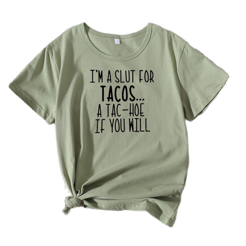 Damen Verspielt Grafik Casual Tee Chic und Stil