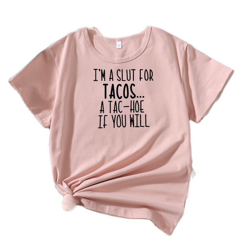 Damen Lustiges Foodie Humor T-Shirt Chic und Stil