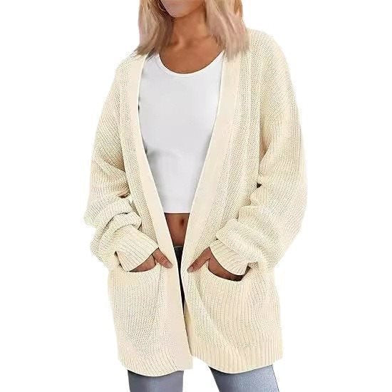 Cardigan tricot décontracté pour femmes avec coupe oversize et poches pratiques Chic und Stil