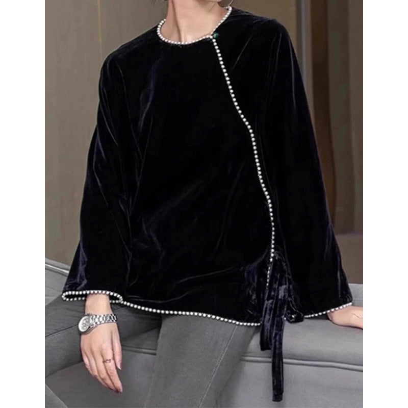 Tunique en velours ornée pour femmes Chic und Stil