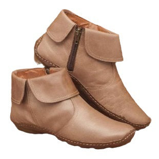 Bottes Chelsea élégantes pour femmes en cuir de haute qualité avec fermeture éclair latérale Chic und Stil