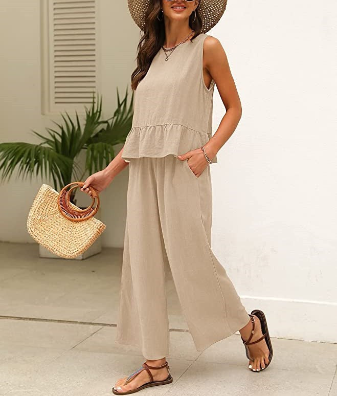Combinaison légère pour dames avec ourlet à volants Chic und Stil