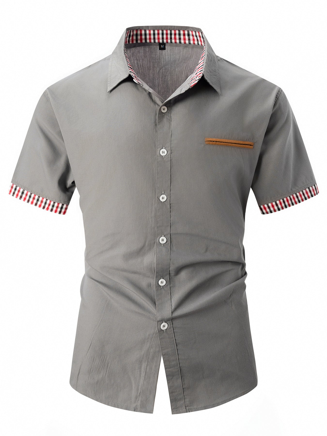 Chemise de loisirs à manches courtes pour hommes avec détails contrastés Chic und Stil