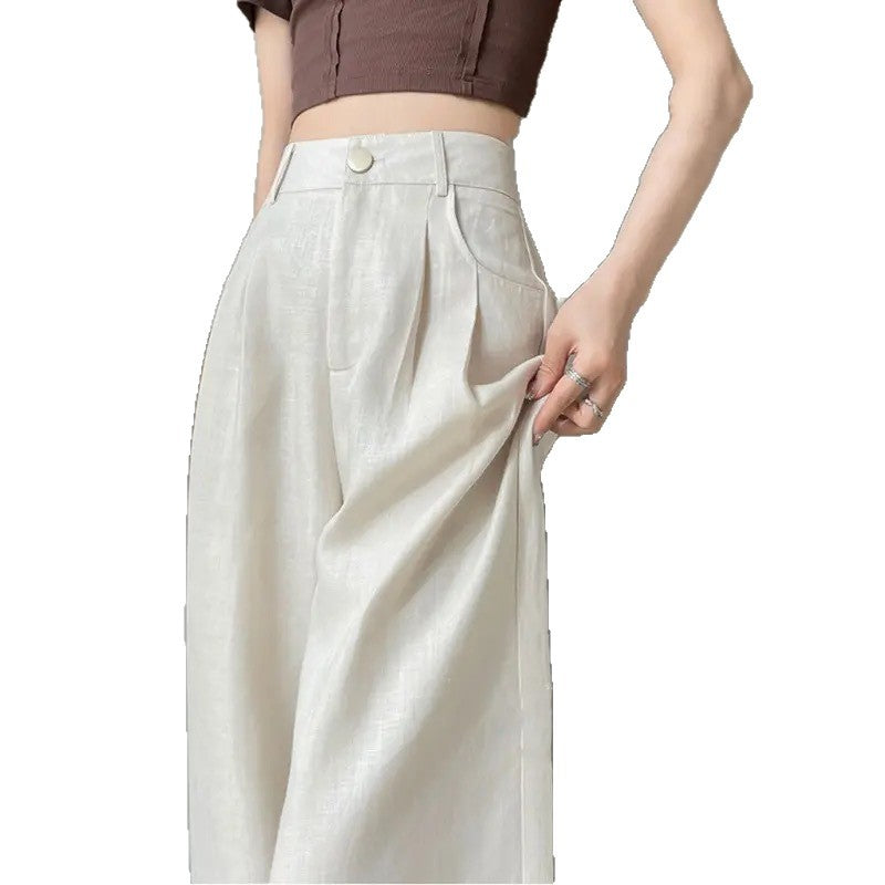 Pantalons plissés taille haute pour femme Chic und Stil 1750846959