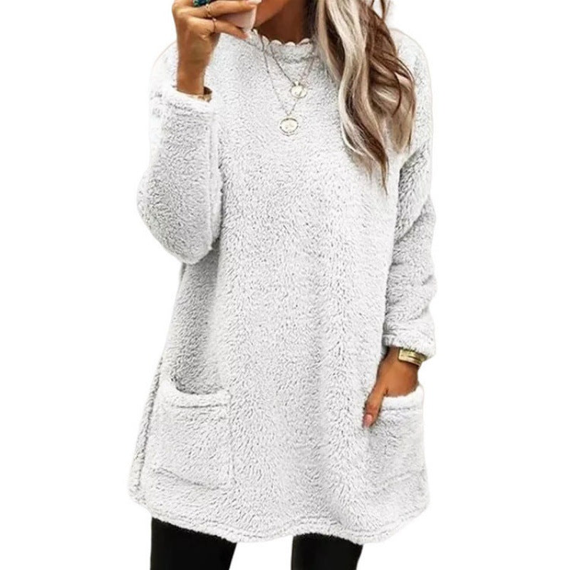 Pull en fleece confortable pour femmes avec coupe ample et poches pratiques Chic und Stil