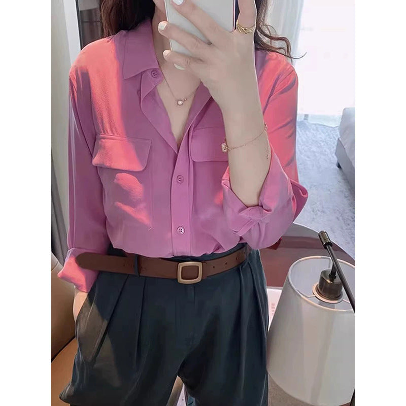 Chemise à boutons élégante pour femmes avec détails de poche Chic und Stil