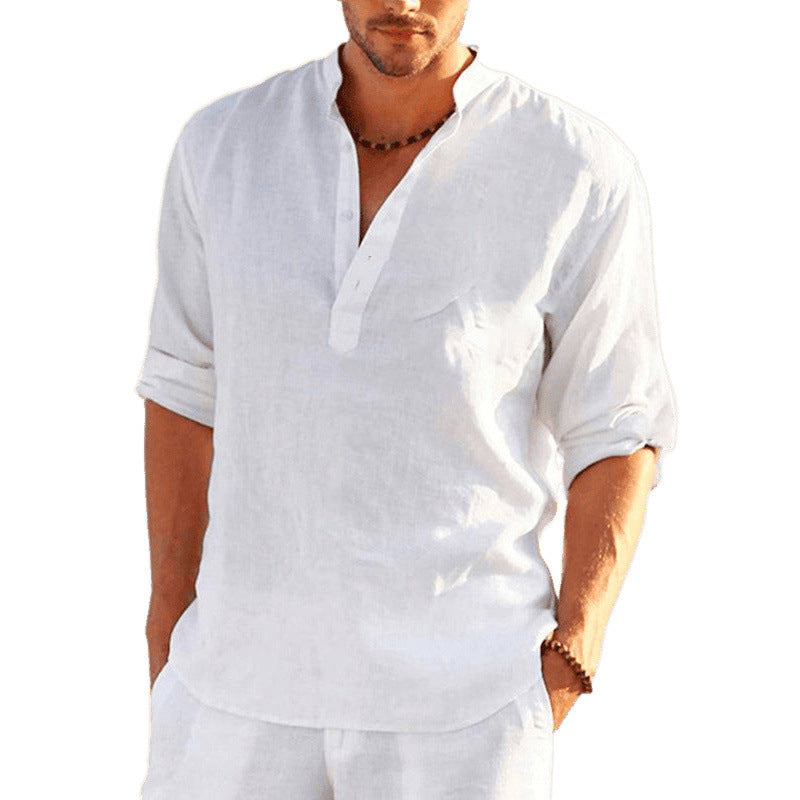 Chemise élégante pour hommes brodée de fleurs Chic und Stil