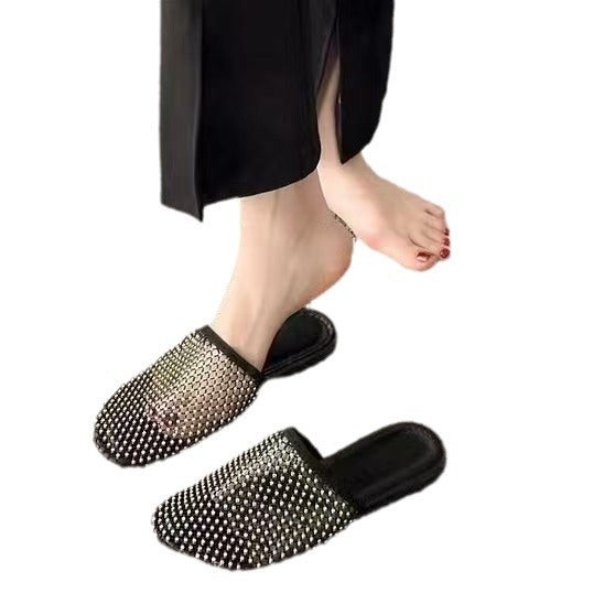 Mules à brides pour femmes avec ornement en strass Chic und Stil