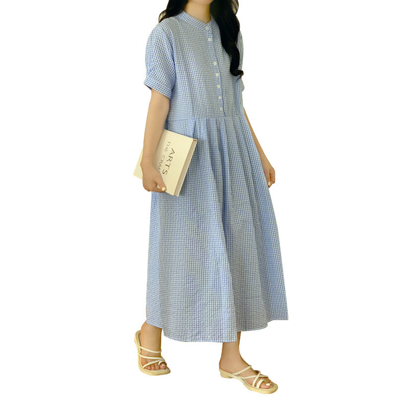 Robe maxi à boutons de loisir pour femmes Chic und Stil
