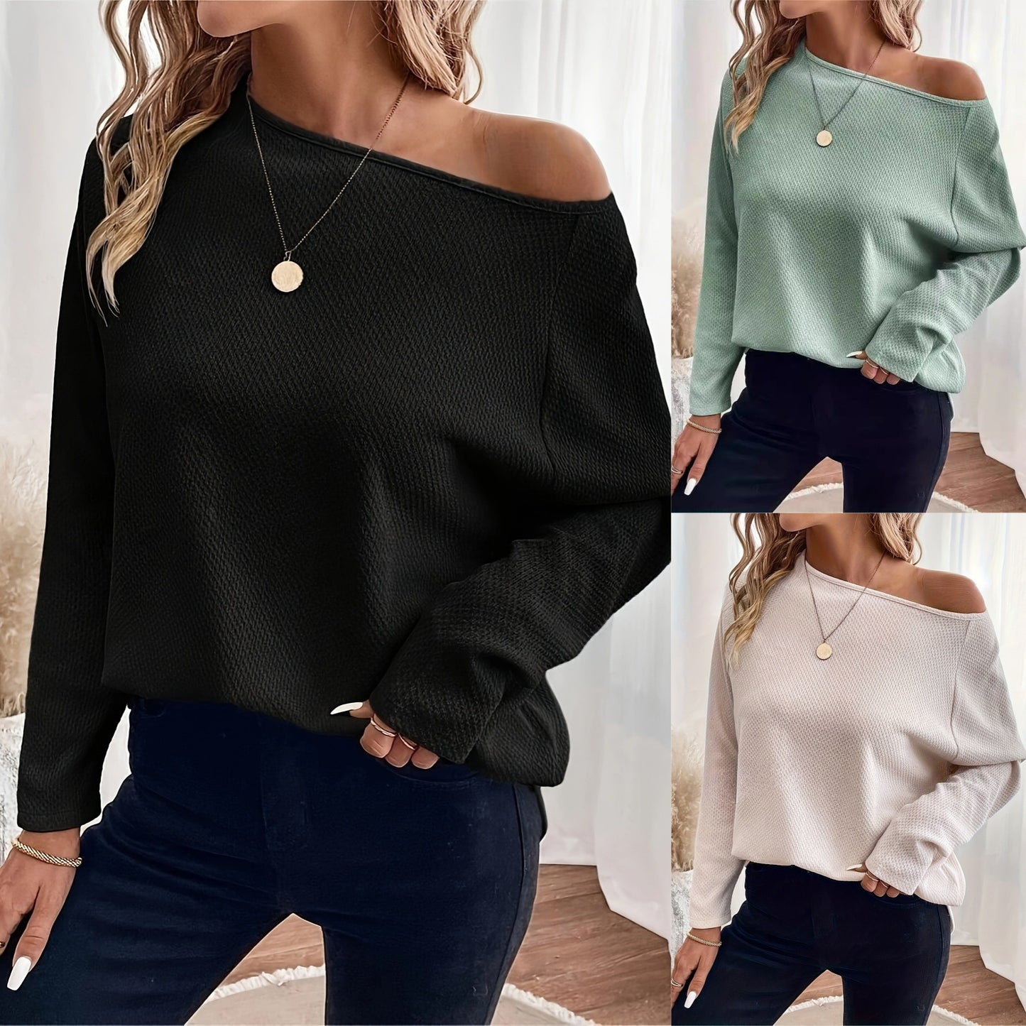 Dames pull élégant à coupe décontractée Chic und Stil