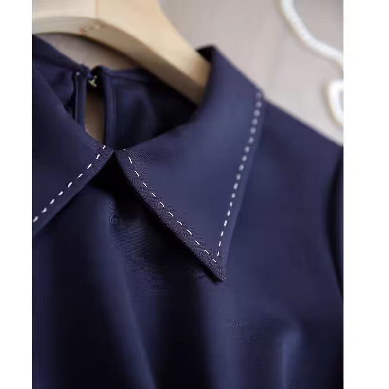Robe polo à manches courtes pour femmes avec poches Chic und Stil