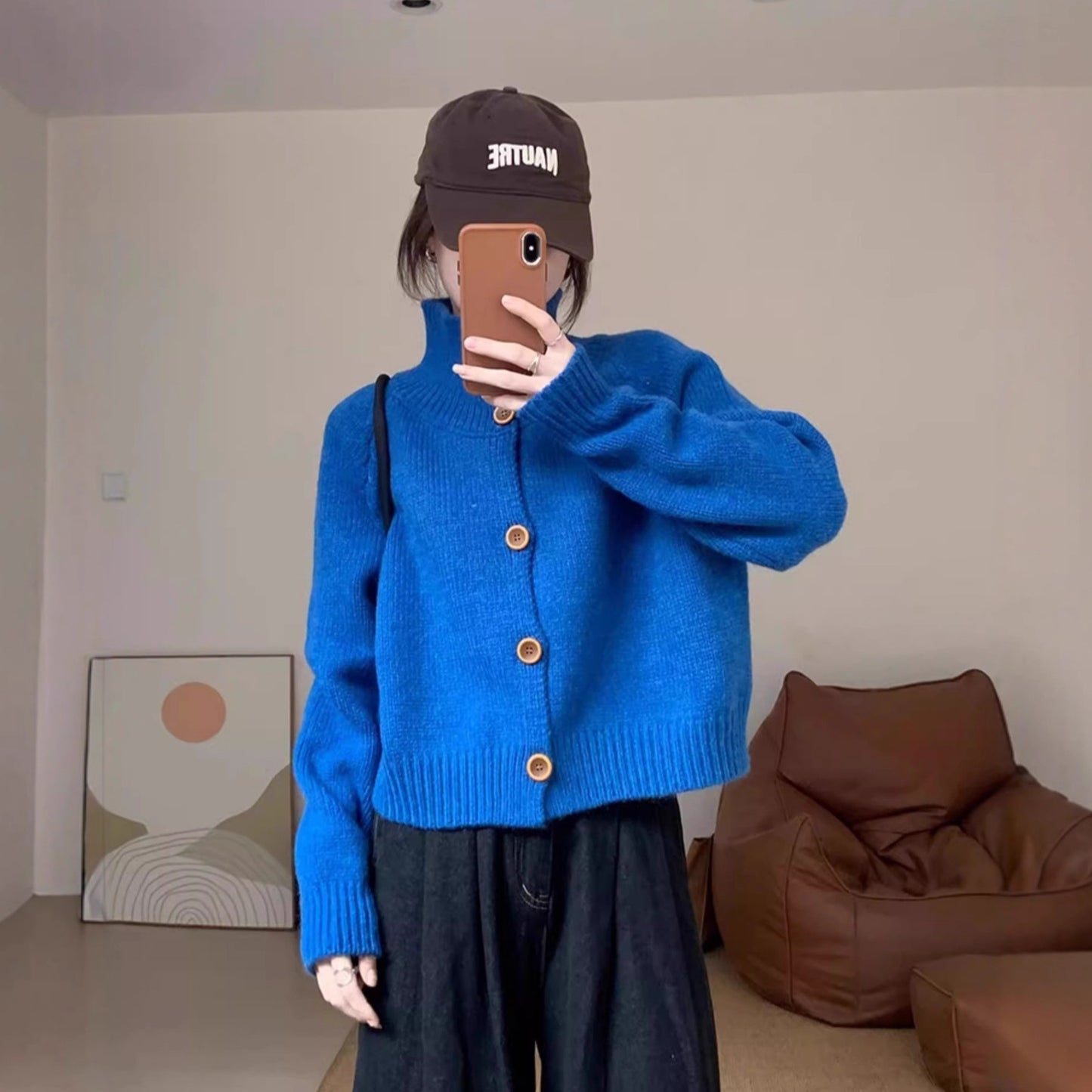 Cardigan en tricot à la mode pour femmes avec détails de boutons et coupe décontractée Chic und Stil